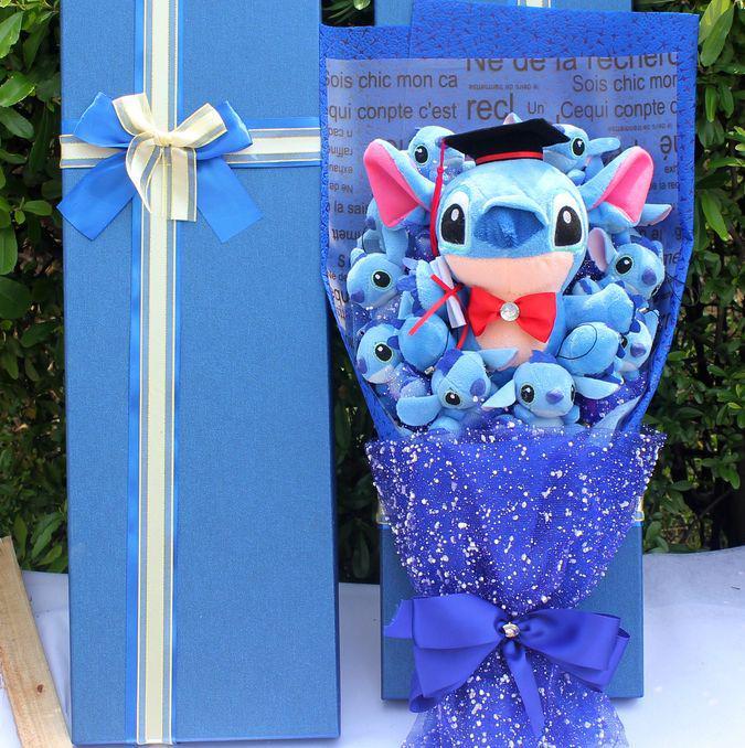 Lilo & Stitch Plush Bouquet - Cartoon Bouquet for Valentine's Day or Qixi Gift