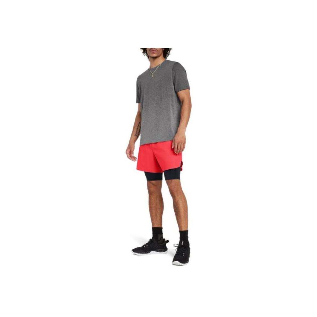 Under Armour Vanish Elite Seamless Crew Neck Knitted Sports Comfortable Breathable Versatile Short Sleeve T-Shirt Men Tops Gray 1385805-001