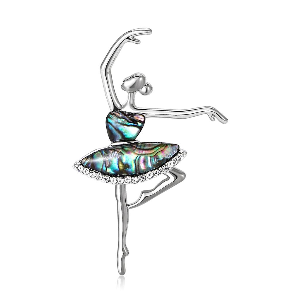 Vintage Enamel Shell Brooch for Women Unisex Lapel Pins Party Accessories Gifts