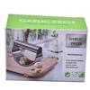 Stainless Steel Garlic Press, Peeler & Masher Tool - Arc-Shaped Crusher & Paste Maker for Kitchen