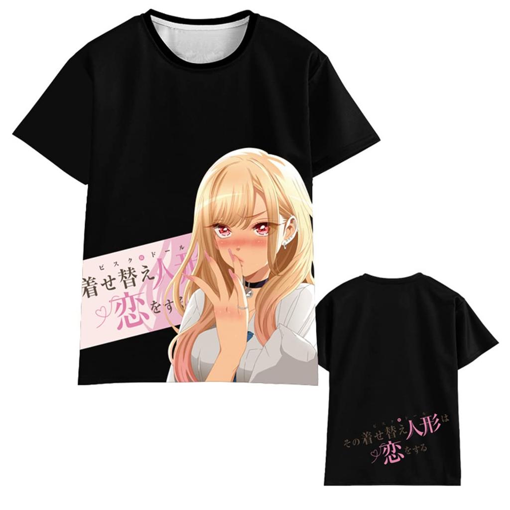Anime Manga My Dress Up Darling T Shirts 3D Print Men Woman Casual T-Shirt Streetwear Oversized Harajuku Kids Tops Tees Clothing