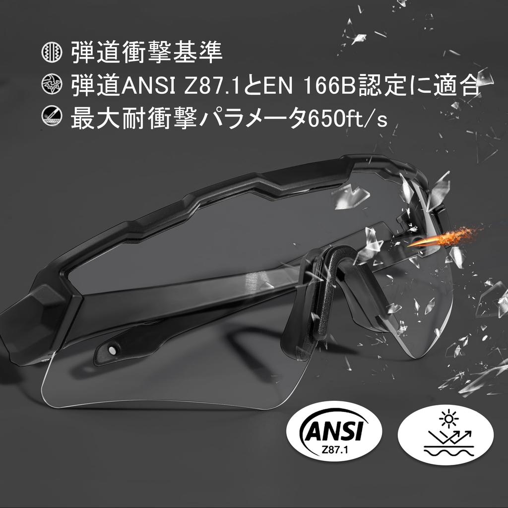 Sports Tactical Impact Photochromic Polarized UV400 Glare Clear Can be Worn Over for Road Driving [1TG Tactical] Sunglasses, Sunglasses, Resistant,