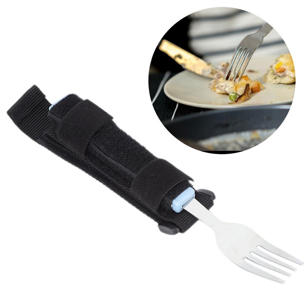 Flexible Spoon Fork Rotating Dining Eating Aids Utensil for Disabled Patient Elderly