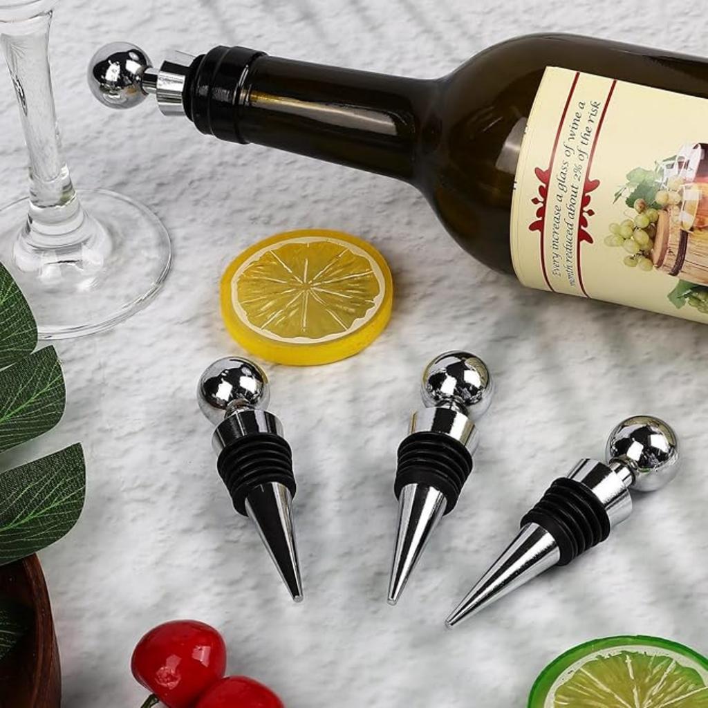 4/1PCS Wine Stopper Reusable Wine Stoppers Heart Shape Wine Beverage Bottle Wine Outlet Cap for Wine Champagne Beer Collection