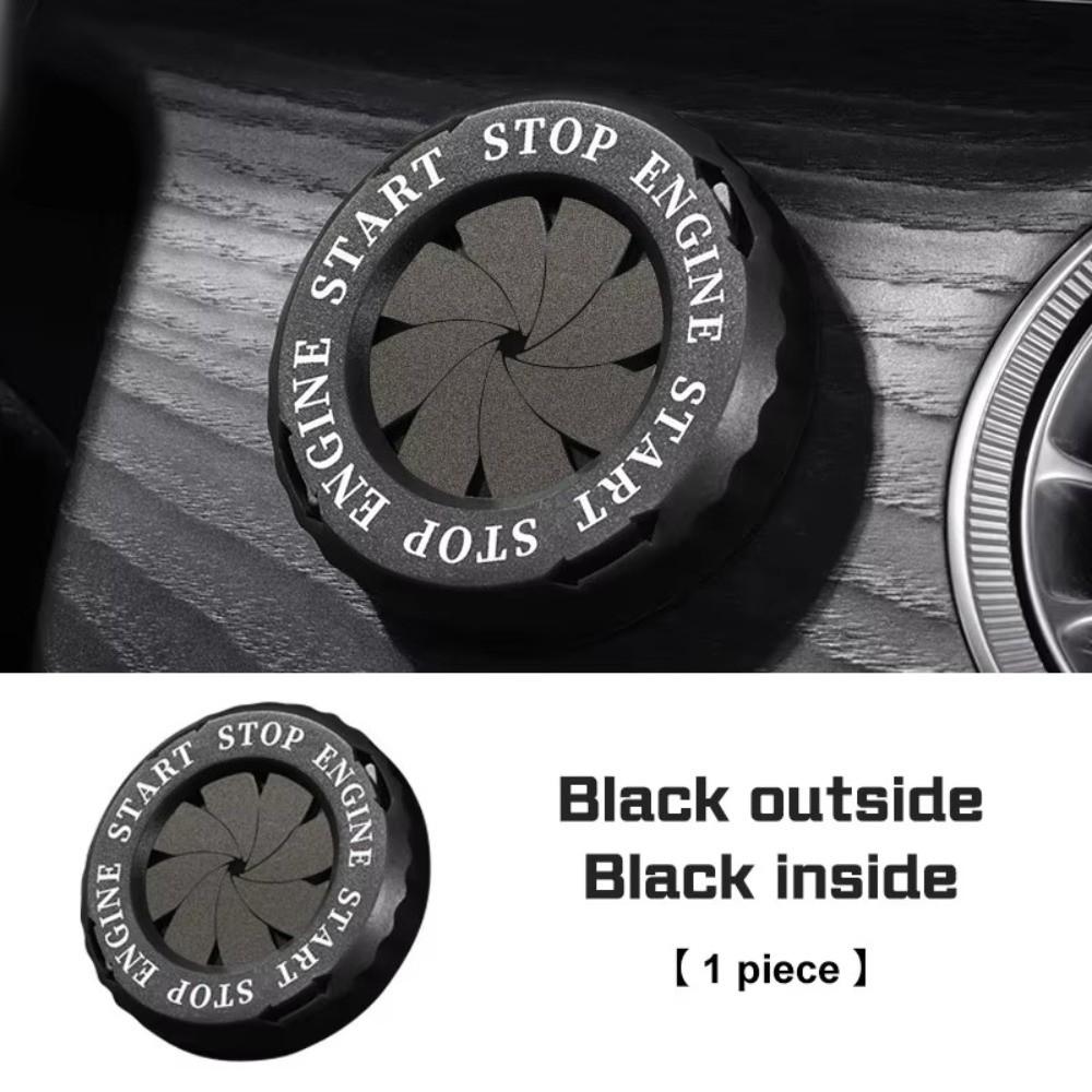 Rotary Design Ignition Switch Protective Cap Push Start Button Decor Fit for Most Models