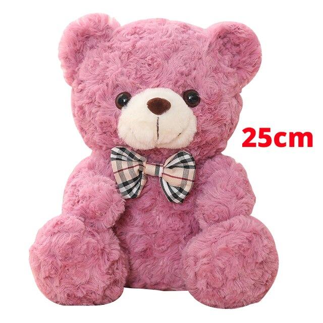 25/35 cm Kawaii Teddybär Plüsch Kissen Spielzeug Schöne Schleife - Knoten Bären Spielzeug Gefüllte Weiche Tier Puppen Kinder Mädchen Weihnachten Valentinstag Geschenk