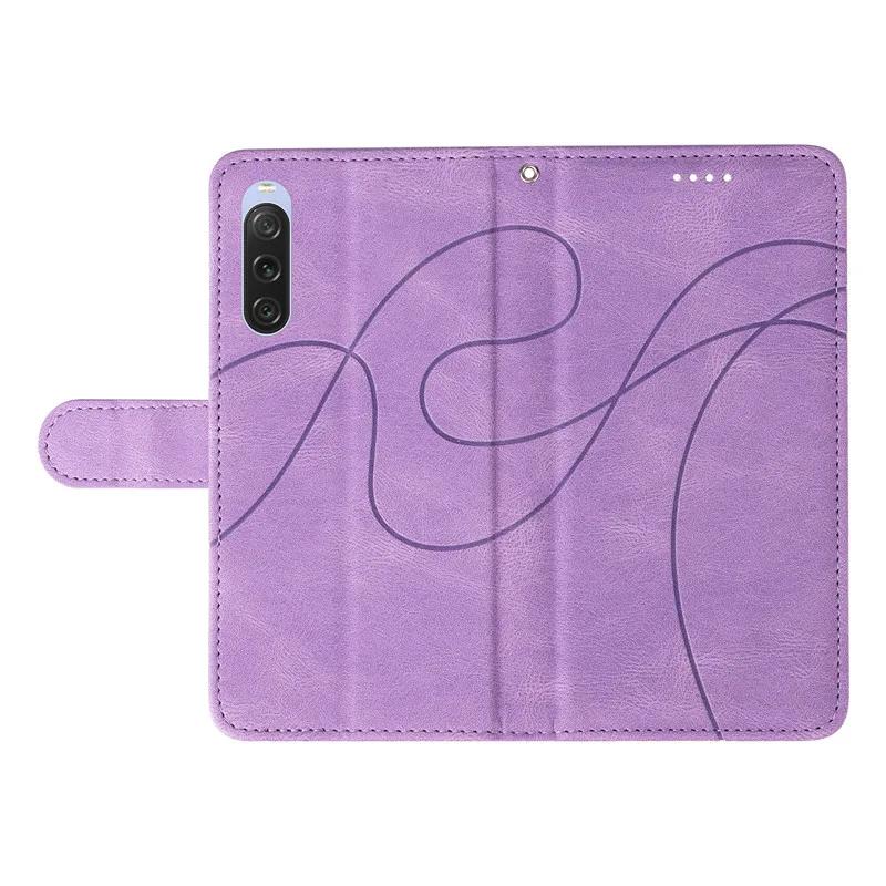 Für Sony Xperia 10 VI 1VI 2024 Dream Line Flip Ledertasche für Xperia 10 1 VI 1 V 10V 5 IV 1V 5V Magnetische Brieftasche Kartensteckplatz Ständer Telefonabdeckung
