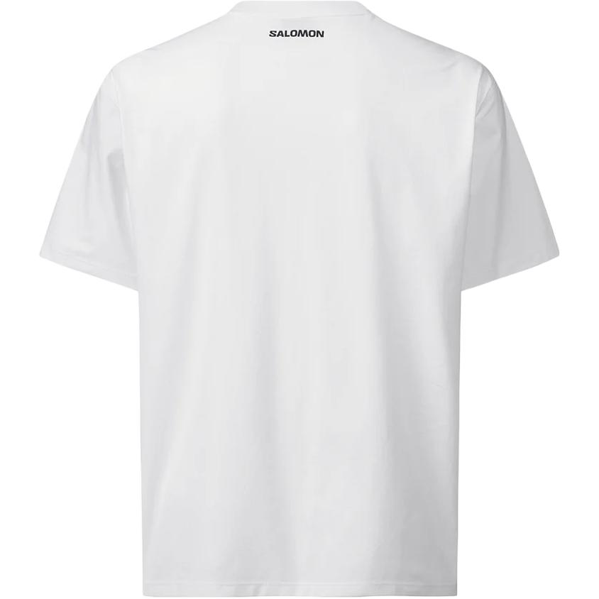 Salomon Logo Short Sleeve Pullover Crew Neck Loose T-Shirt Unisex Tops White C28146