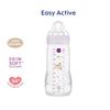 Baby Bottle - MAM BABY - Easy Active - +6 Months - 330 Ml - Teat Flow X - Lilac