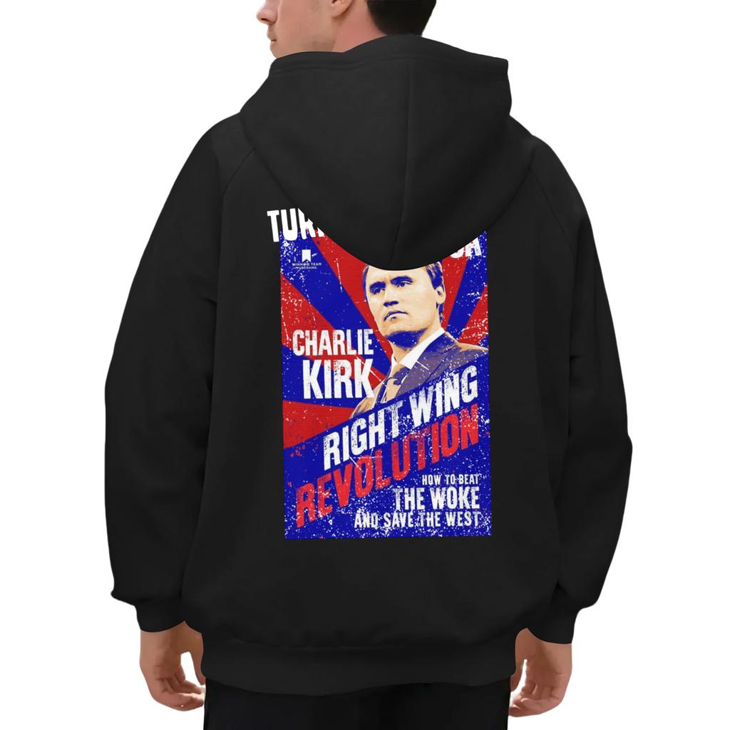 Men's Raglan Long Sleeve Hooded Sweatshirt