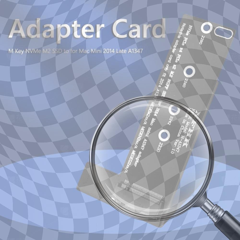 

M.2 NVME SSD PCIE x4 x2 to for Late 2014 Mini A1347 Adapter Card for Apple China Mainland