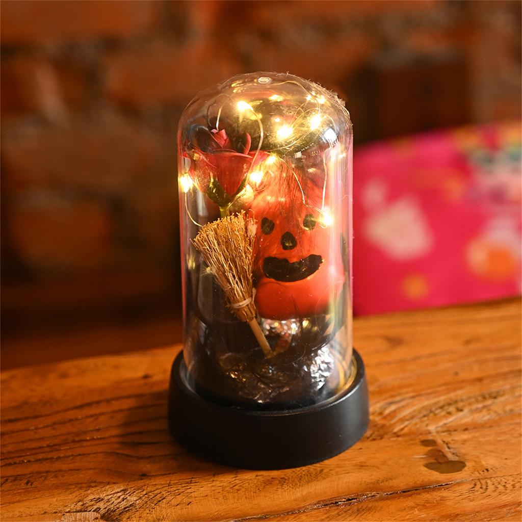 Halloween Pumpkin Head Small Bouquet Creative Gift Desktop Night Light