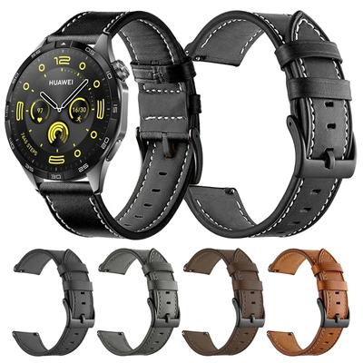 Correa de cuero clásica de 20 a 22 mm para HUAWEI WATCH GT/4/Buds Band GT3/GT2 GT 3 2 Pro 46 mm Correa de repuesto para HONOR Magic Watch 4 Pro