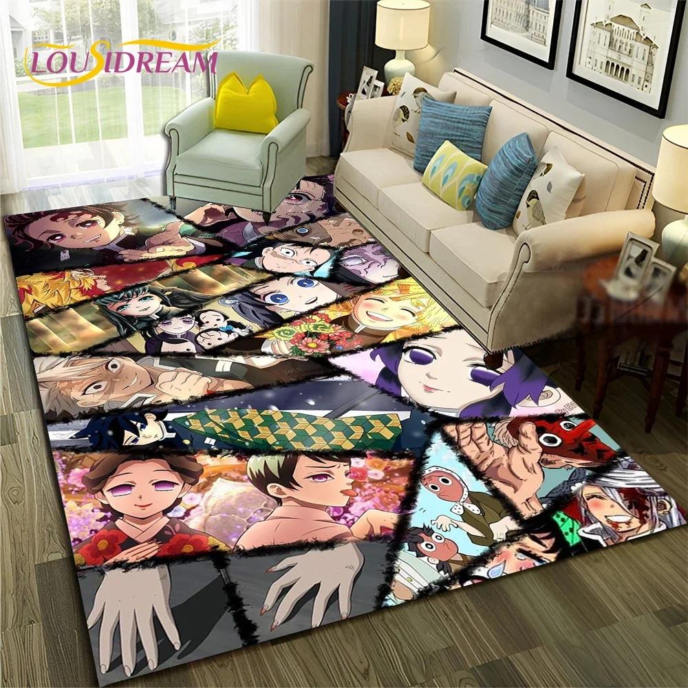 Kamado Nezuko Demon S-Slayer Anime Carpet Rug for Bedroom Living Room Home Sofa Decoration,Children Game Large Decor Floor Mat