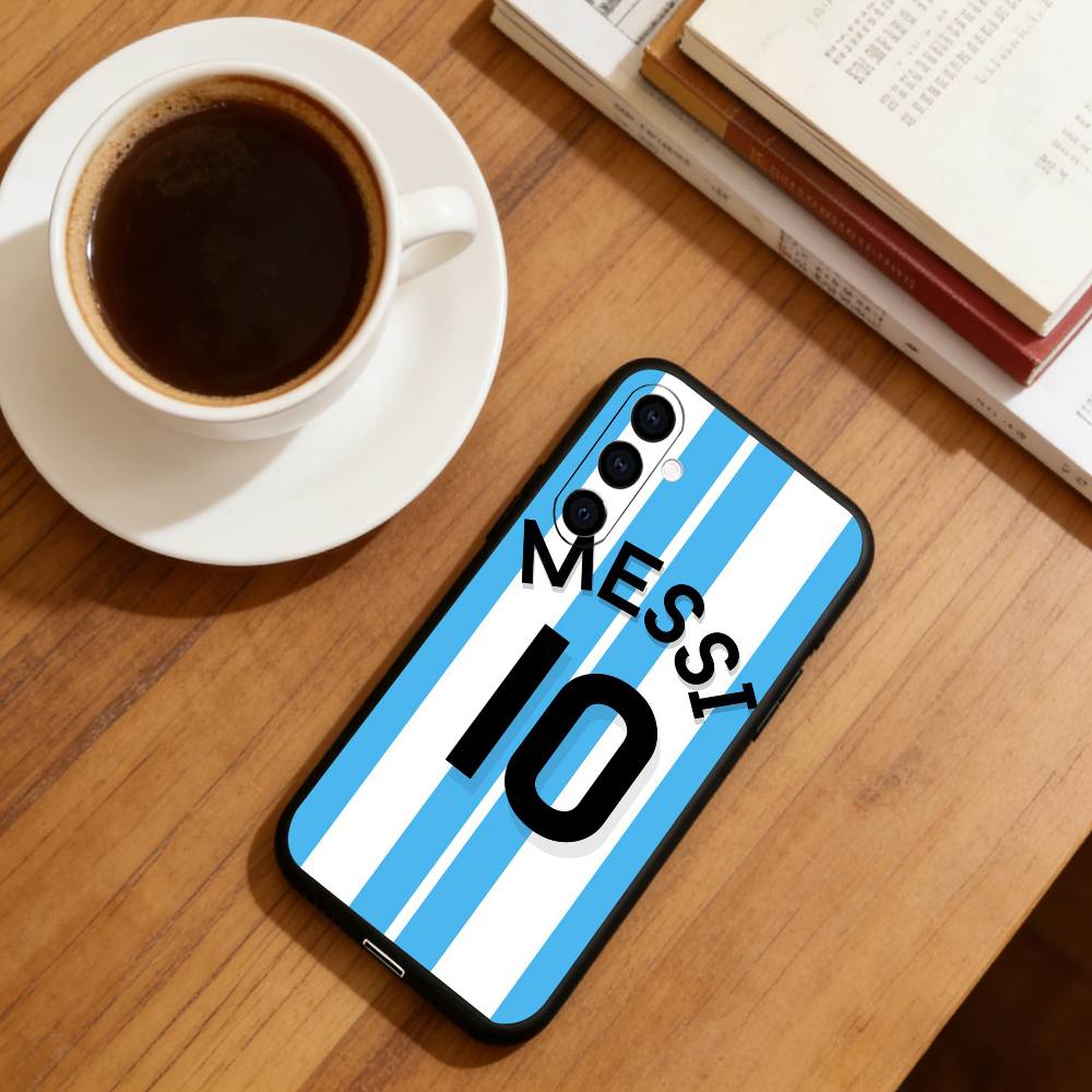 Custodia per Telefono Lionel Messi Silicone Nero Morbido Per Samsung Galaxy A73,A72,A71,A70,A53,A52,A51