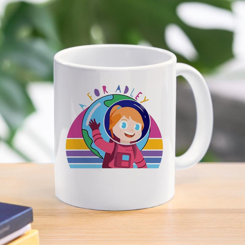 A for Adley Mug Ice Cream Unicorn Rainbow Mug Office Breakfast Coffee Milky Cup 11oz Office Water Tea Cup Birthday Gift