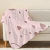 Heart Design Flannel Fleece Blanket Soft Skin-friendly, Lightweight All Seasons, Warm Decorative for Home Office, Perfect Valentine's Gift