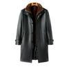 Winter New One Clothes Three Wear Leather Jacket Men Nano Mink Take-off Liner Long Knee Thickened Leather Jacket Men