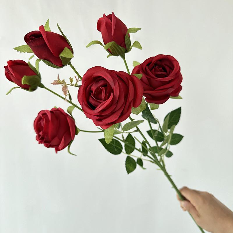Flower Artificial Mini Rose Wedding Hotel Restaurant Desktop Decoration Ornament