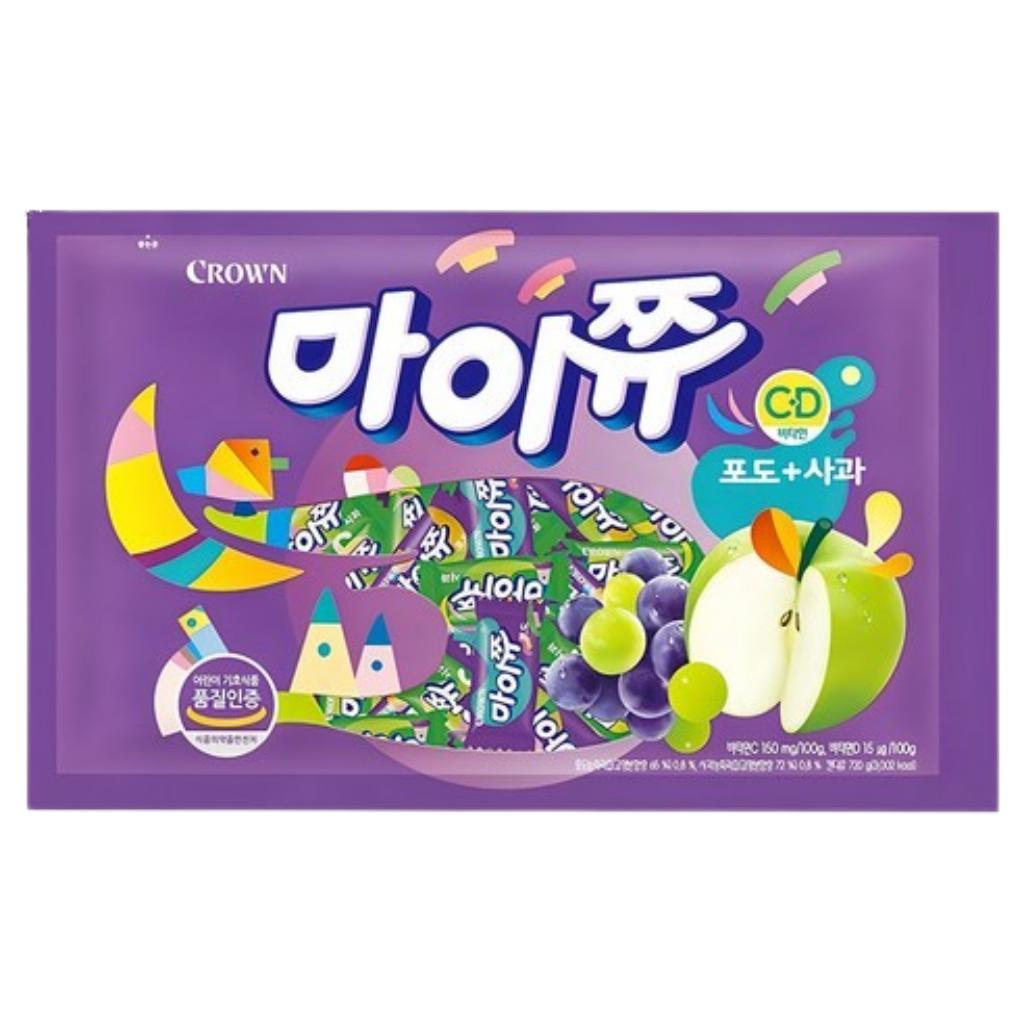 [Crown] MyChew Korean Fruit Chewy Candy 5 Flavors 284g-720g
