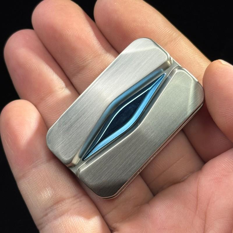 Future Eyes EDC Fidget Slider Zinc Alloy Fidget Toys Unlimited Push Haptic Slider ADHD Toy Stress Relief Gadget for Adults