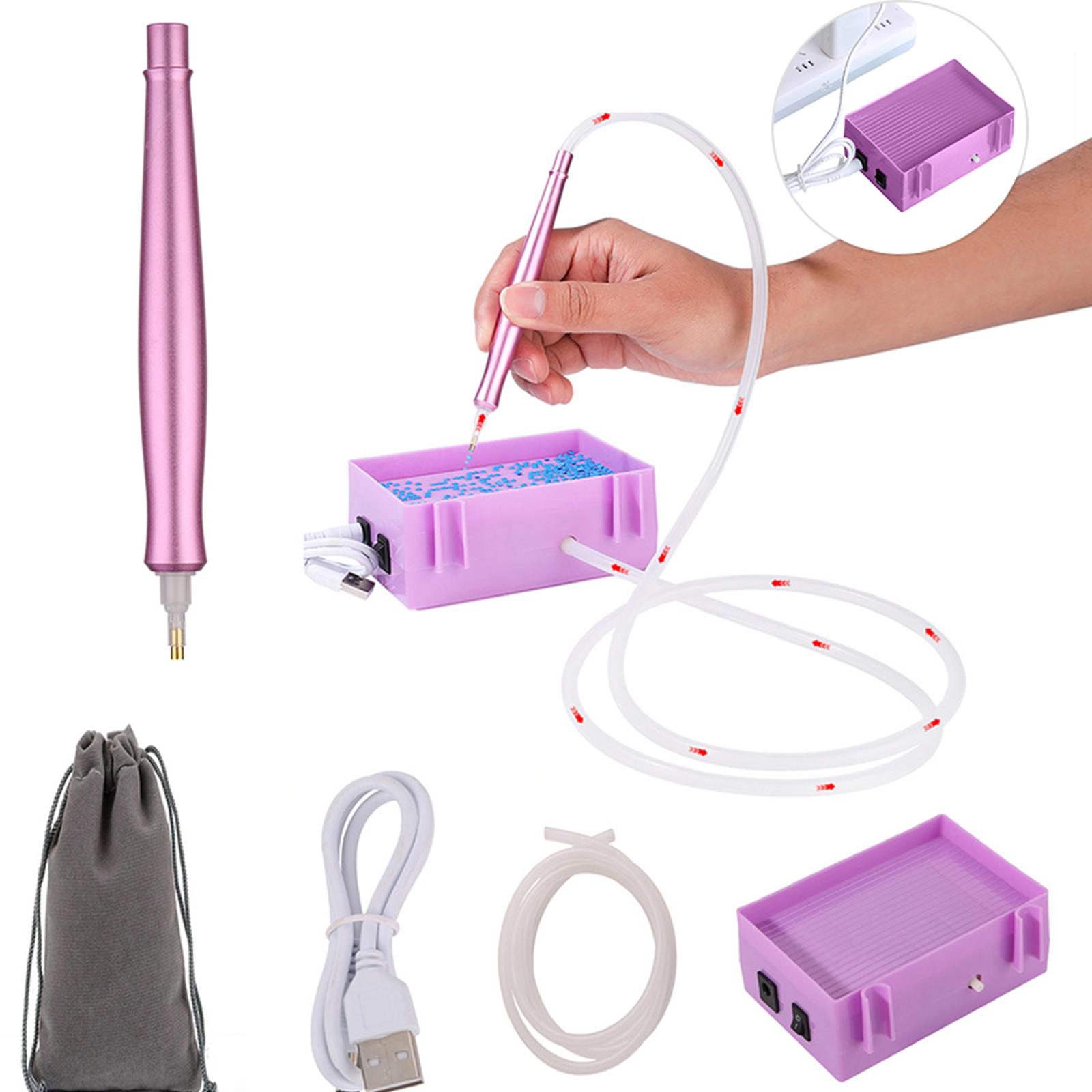Electric Diamond Painting Pen Automatic Drilling Suction Pen Diamond Painting Dot Drilling Pen Diamond Painting Accessories Pen