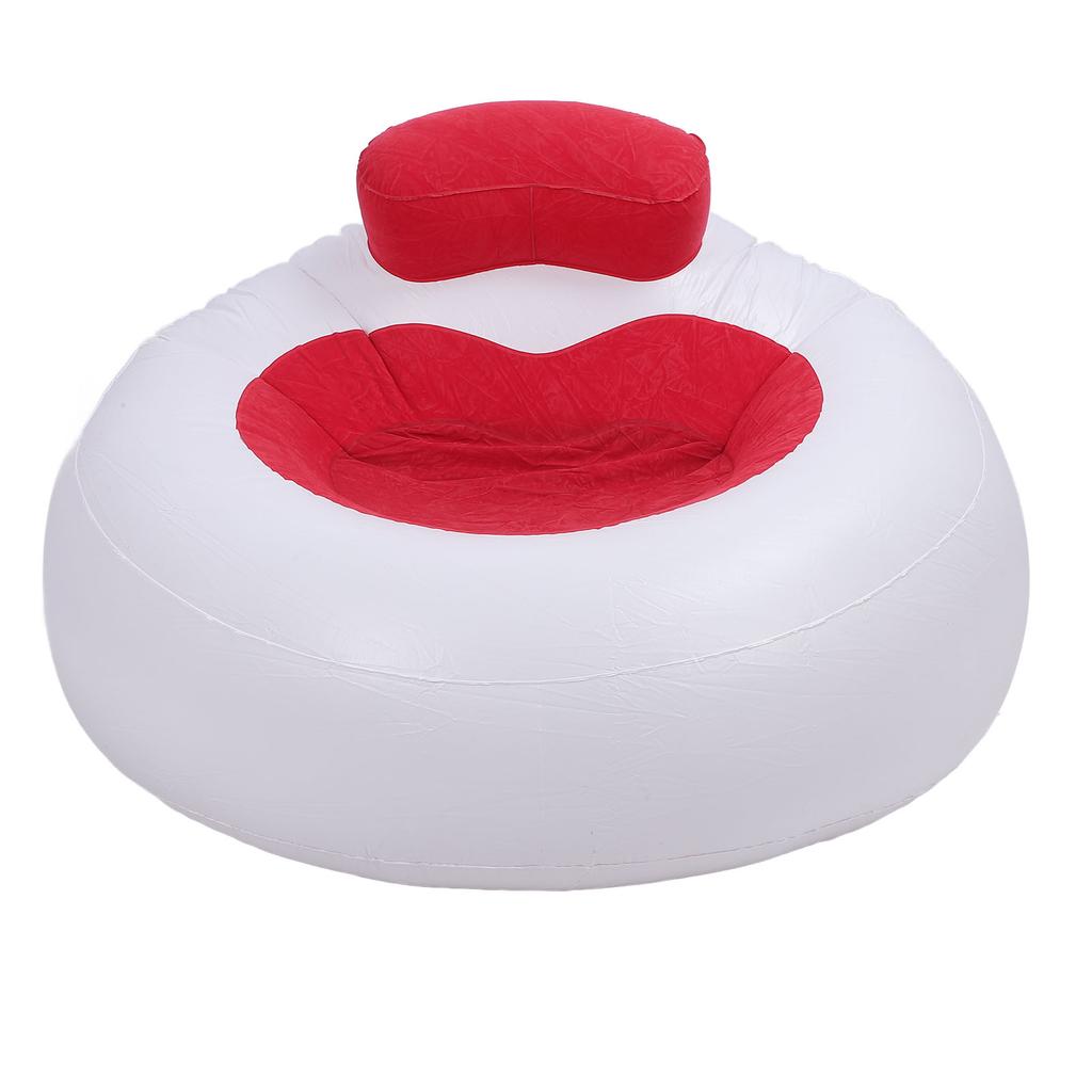 Inflatable Chair Comfortable Supportive Heart Shape Decorative Plush Chair for Bedroom Living Room