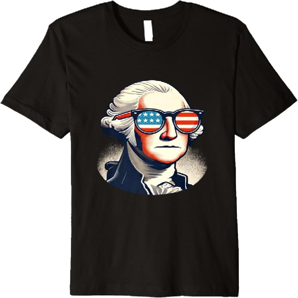 4th of July Independence Day George Washington History Premium T-Shirt