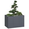 Doniczka Antracyt 120X80X80 Cm Stal