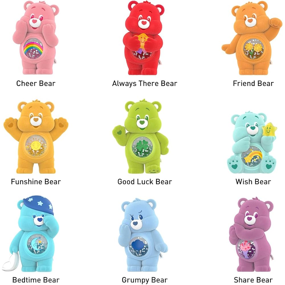 Pop Mart Care Bears Colorful Hugs Series 3-Piece Blind Box Figures PVC Toy Collectible
