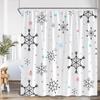 Black White Abstract Simple Line Shower Curtain Dog Pupple Nordic Minimalist Bathroom Decor Modern Polyester Bath Curtain Screen