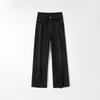 Women's High-Waisted Slim Wide-Leg Denim Jeans - Black Bull Style, Spring 2026, Flattering Elastic Straight-Leg.