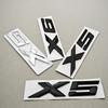 3D ABS Black Chrome Car Letters Rear Trunk Badge X5 X6 Logo Emblem Decals For BMW X5 X6 F15 G05 F16 G06 Sticker Auto Accessories