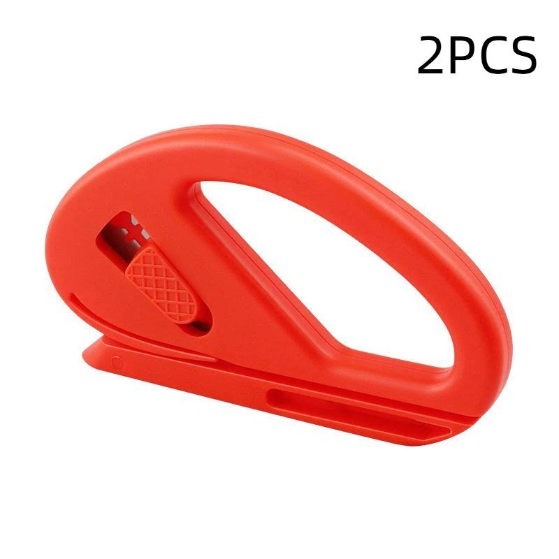 1/2Pcs Ergonomic Packaging Cutter Safety Sharp Carbon Fiber Blade Cutting Knife for Vinyl Wrap Sticker Cutting Home Use