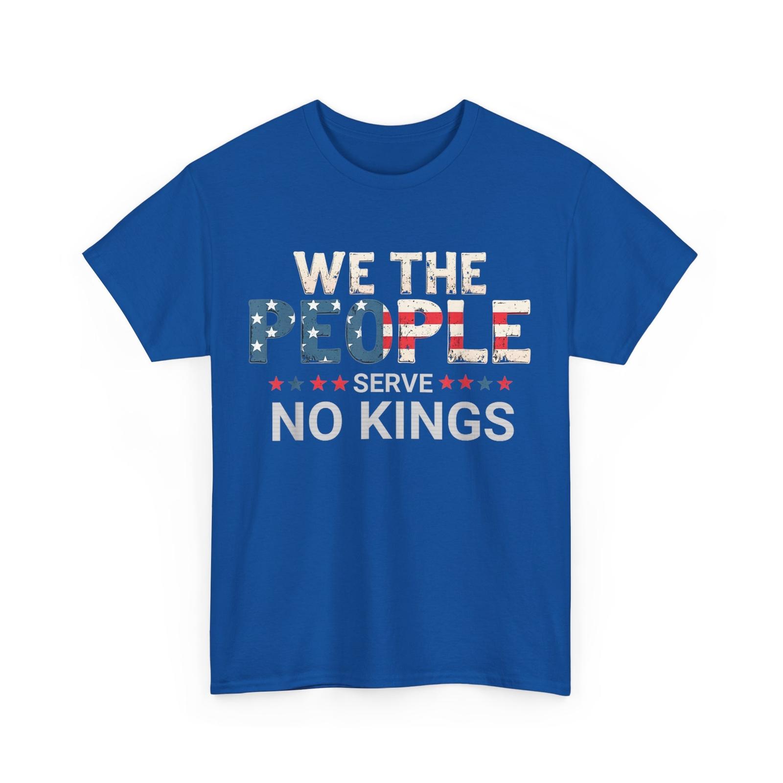 No Kings In America Shirt, We the People American Flag T-Shirt XXL