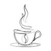 Kaffeetasse Metall Wandkunst Heimdekoration Geschenk Sammlerstück Mittelstück Wanddekor für Zuhause Schlafzimmer Küche Bauernhaus Wohnzimmer