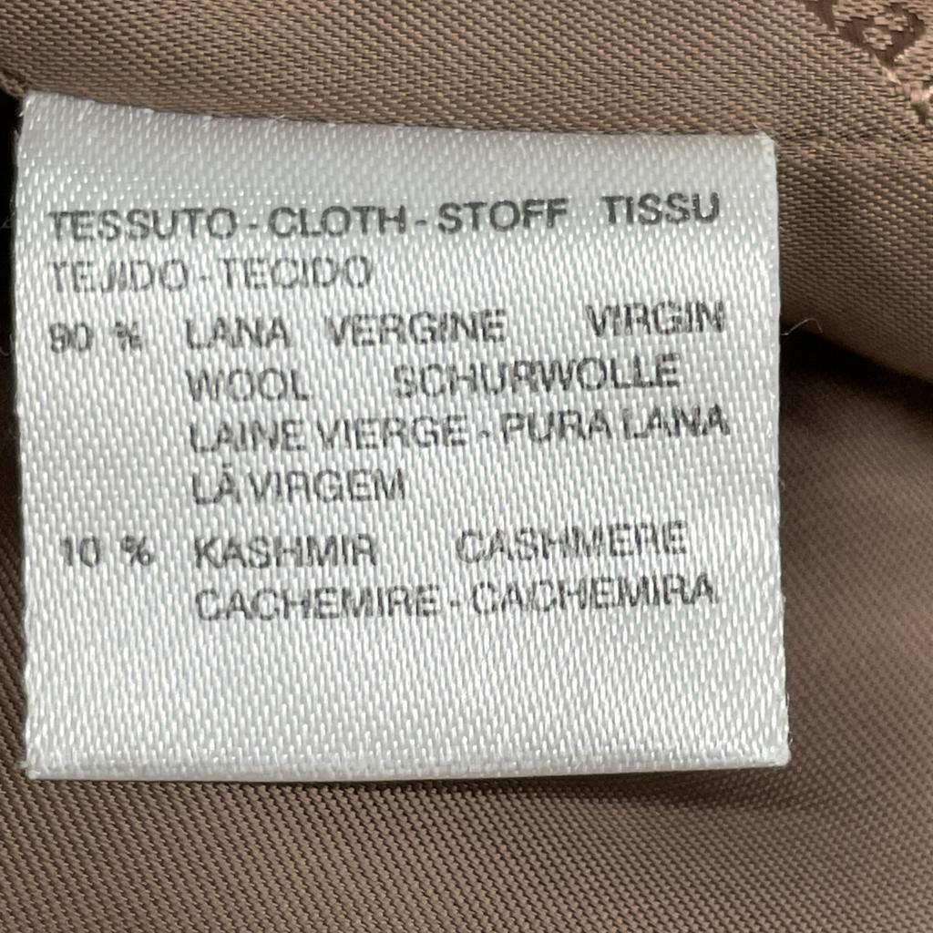 Max Mara Brown White Tag Wool 90% Cashmere 10% Chester Coat Coat 40 BrownUsed