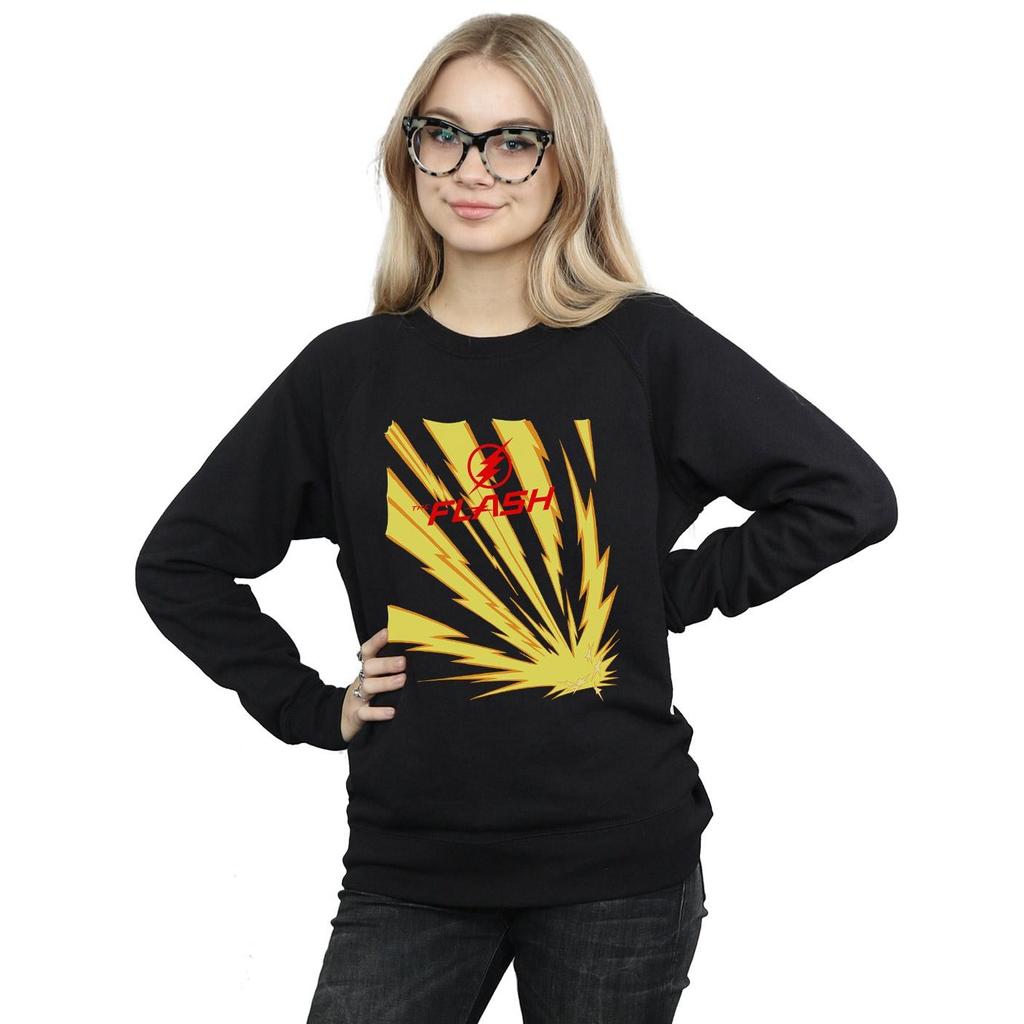 DC Comics Womens/Ladies The Flash Lightning Bolts Sweatshirt