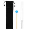 OM136.1HZ Aluminum Alloy Tuning Fork Wood Hammer Sound Healing Therapy Tool Set