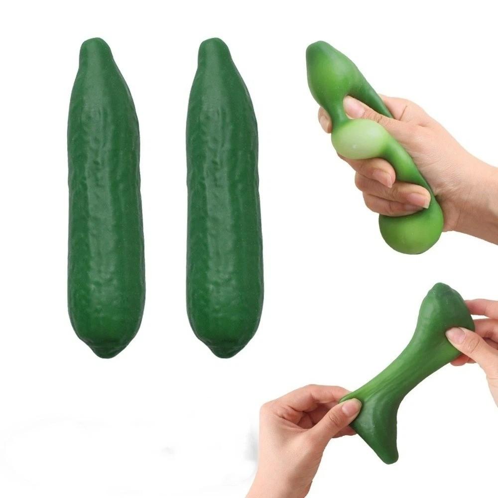 Super Soft Cucumber Squeeze Model Simulation Vegetable Pinch Slow Rebound Cucumber Photo Prop