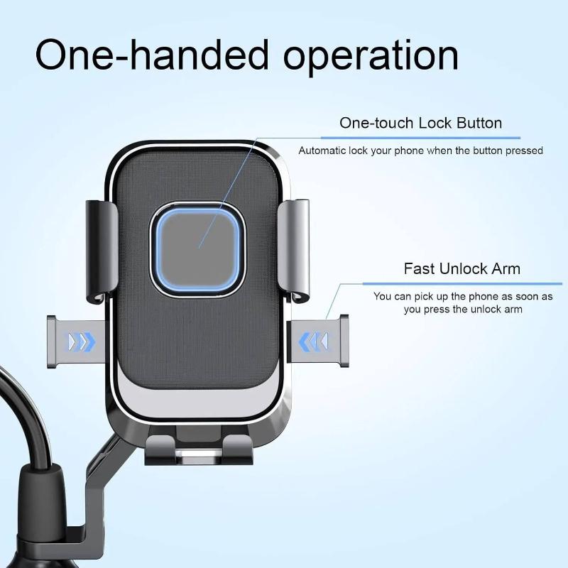 Secure Aluminum Alloy Phone Holder for Motorcycles & EVs Adjustable Mounting