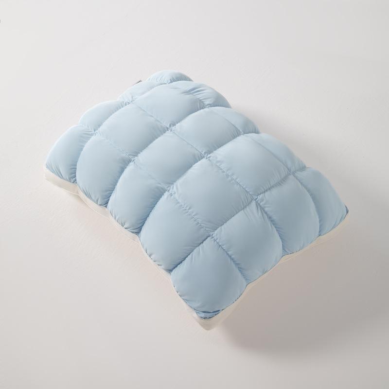 Flauschiges Wolkenbrot-Puffkissen, gesteppte Kuppel, Daunenalternative Füllung, Nylonhülle, Hotelstil, weiches Bettkissen