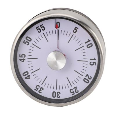 Mechanical Countdown Timer 60 Minute Magnetic Stainless Steel Visual Kitchen Timer for Cooking Kids