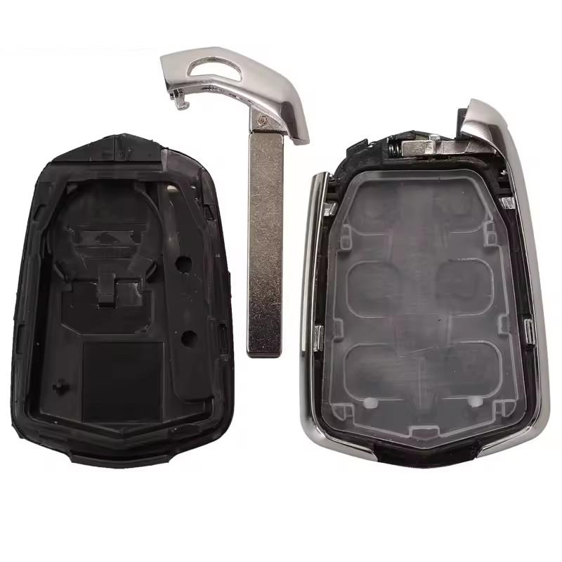 Guscio Chiave Auto Intelligente con 3/4/5/6 Pulsanti per Cadillac Srx Cts Ats Xts Escalade Esv Custodia Keyless Sostituzione Fob