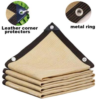 90% Shading Hdpe Beige Sunshade Net Garden Plant Shed Shading Sail Uv Protection Outdoor Pergola Sun Cover Swimming Pool Awning Professional Grade