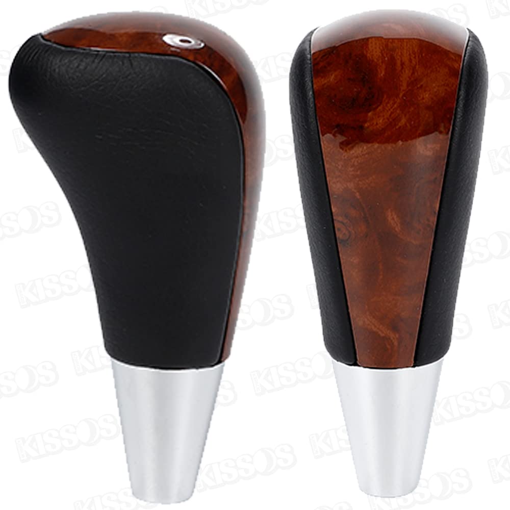 Toyota Shift Knob Wood Deck Corolla Crown Rank RAV4 Lexus TOYOTA LEXUS General Purpose (Black Leather)