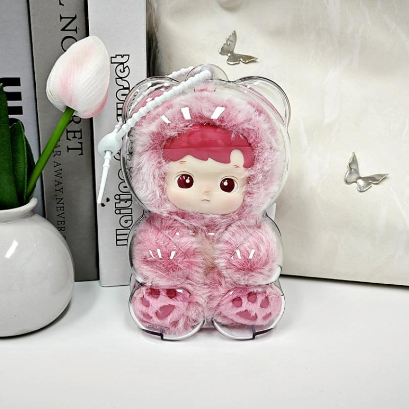 Hacipupu Bear Gummy Collection Enamel Plush Keychain With Protective Dust Cover Cute Character Accessory Gift