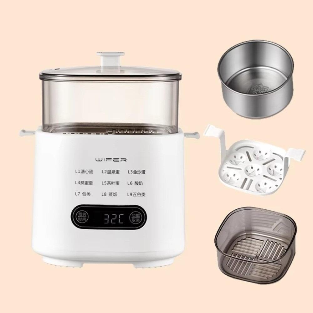 

9-in-1 Function Electric Egg Boiler 300W Power Breakfast Machine Easy Clean Automatic Egg Cooker