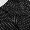 Vintage Pinstripe Contrast Color Flare Pants Women High Waist Slim Fit Y2K Streetwear Bell Bottom Trousers