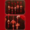 Pack Of 2 Chinese New Year Plush Decoration for Entrance Living Room Easy To Install Spring Festival Ornaments